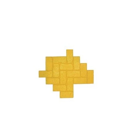 Bon Tool Texture Mat - Antique Brick Herringbone - 33-1/2" x 29-1/4" - Yellow 32-318